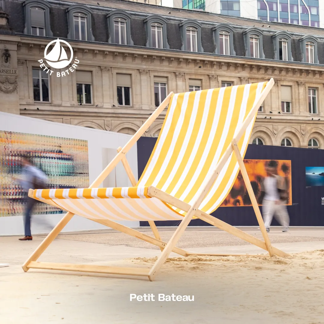 La plage à Paris. Scénographies par fantasmagorie. Évènement scénographique à Paris